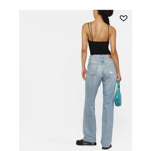 Anine Bing Light Blue Straight Leg Jeans